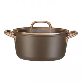 ZWILLING Milano Stock Pot with Glass Lid 24 cm, Brown