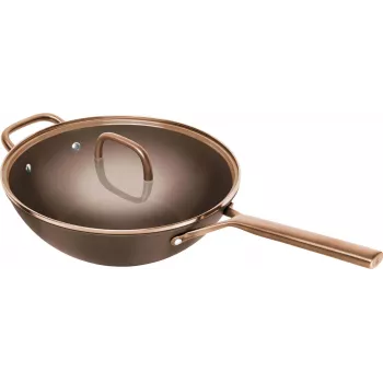 ZWILLING Milano Wok su stikliniu dangčiu, 30 cm, Ruda
