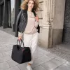 Reisenthel Loopshopper L apsipirkimo krepšys juodas 25L aliumininės rankenos