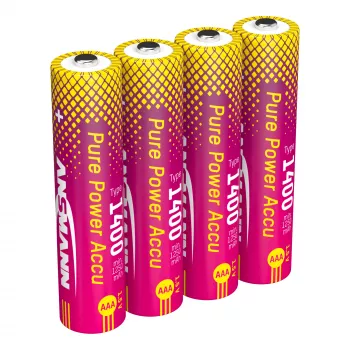 ANSMANN PurePower AAA 1400 mAh NiMH įkraunamos baterijos 4 vnt. (1311-0034)