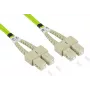 GoodConnections LW-802SC5 Skaidulinis šuoliukas 2 m LSZH OM5 SC/SC Duplex Žalia