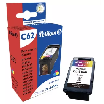 Pelikan suderinama rašalo kasetė, skirta Canon CL-546XL (trispalvė, didelės išeigos)