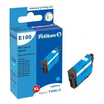 Pelikan E100 suderinama rašalo kasetė Cyan High Yield, skirta Epson XP-235/240/250/330/340/350/430/440/450