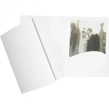 Daiber Portrait Folders Profi-Line 13x18 White Silk (100 Pack)
