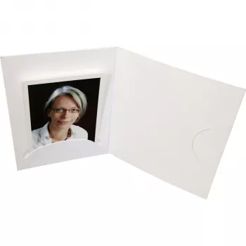 DAIBER 15011 Aplankas pristatymui – kartoninis, baltas, horizontalus, 1 kišenė, 100 vnt.