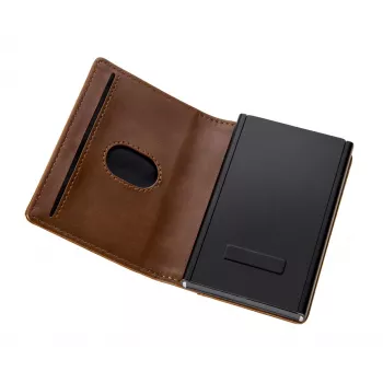 TROIKA 2-in-1 Piniginė SHERLOCK HOME RUDOS (WAL45/BR)