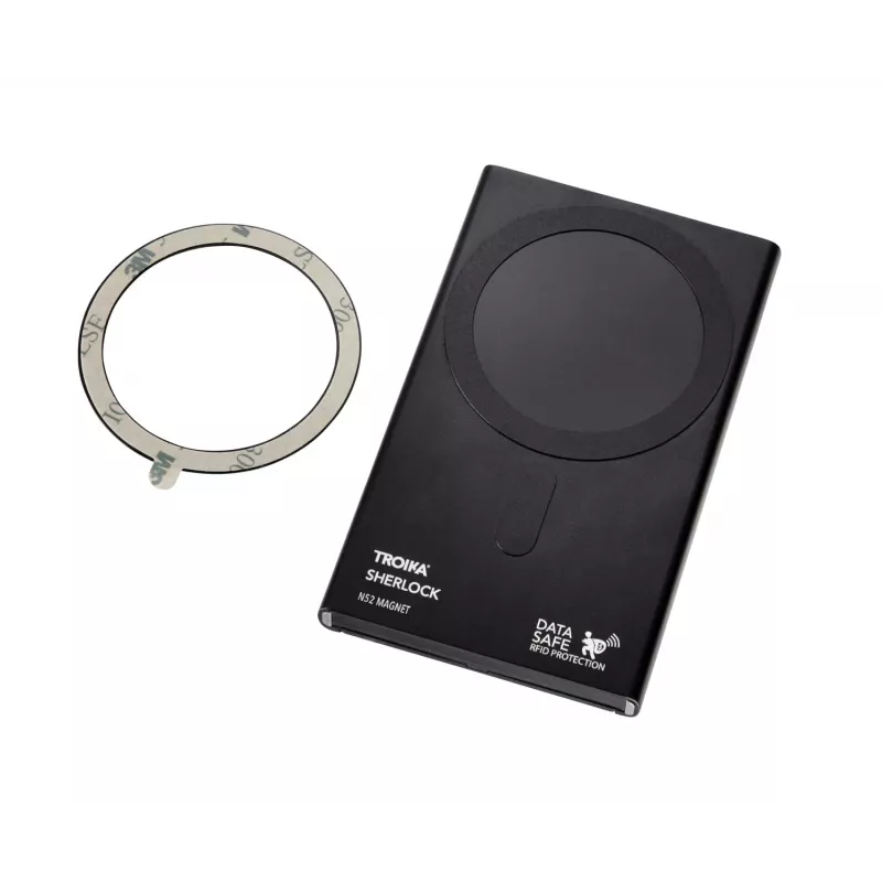 TROIKA 2-in-1 Piniginė SHERLOCK HOME CARBON (WAL45/CB)