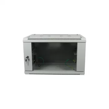 ALLNET 19 inch Wall-Mounted Enclosure 18U 1-Piece Depth 450mm Light Grey Flat Pack SMA Series