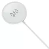 PEDEA belaidis magnetinis įkroviklis 15W - USB-C, sidabrinis/baltas