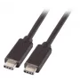 EFB USB 3.2 Gen 1 SuperSpeed Cable, USB-C Male to USB-C Male, 3A, 5Gbps, 2m, Black