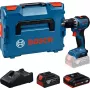BOSCH GSR18V-52 belaidis gręžtuvas-suktuvas su 2 akumuliatoriais 18 V 4,0 Ah ir 2,0 Ah L-BOXX dėkle (Mažmeninė prekyba)