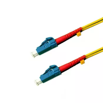 Grafenthal OS2 Single-mode Fibre Optic Patch Cable LC/UPC to LC/UPC Duplex 10m LSZH Yellow