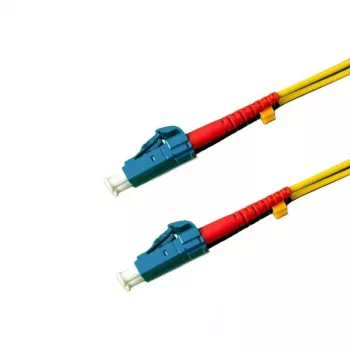 Grafenthal OS2 Single-mode Fibre Optic Patch Cable LC/UPC to LC/UPC Duplex 10m LSZH Yellow