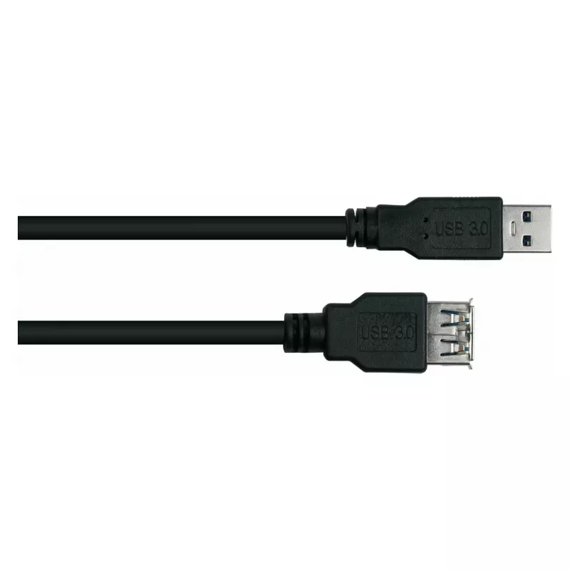 kabelmeister Alcasa UK30P-ASA-050S USB 3.0 prailginimo kabelis, USB-A kištukas – USB-A lizdas, 5 m, juodas