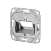 METZ CONNECT Keystone Wall Outlet UP0 2 Port Unpopulated Pure White