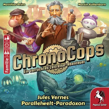Pegasus Spiele ChronoCops – Jules Verne’o paralelinio pasaulio paradoksas