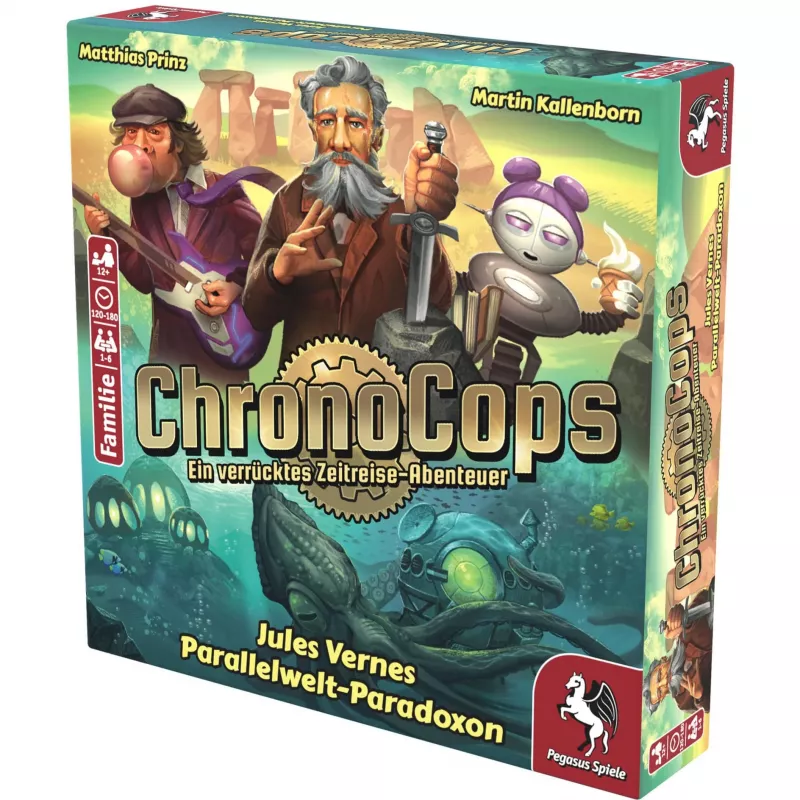 Pegasus Spiele ChronoCops – Jules Verne’o paralelinio pasaulio paradoksas
