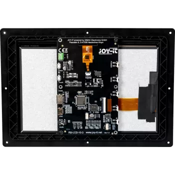JOY-IT RB-LCD10-3 10,1 inch IPS Touchscreen Monitor for Raspberry Pi, 1280x800, HDMI, Capacitive, Black