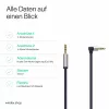 ShiverPeaks Audio 3,5mm lizdo laidas, kampinis/tiesus 0,7 m - juodas