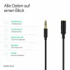 ShiverPeaks Audio 3,5mm Jack laidas Mini Flex 1,5m Juodas