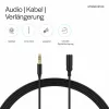 ShiverPeaks Audio 3,5mm Jack laidas Mini Flex 1,5m Juodas