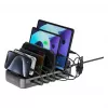 4smarts Įkrovimo stotelė Team 100W 5C/1A su 6 laidais, juoda