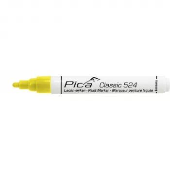 Pica Classic Industrial Paint Marker, 2-4mm Bullet Tip, Geltona