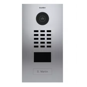 Doorbird D2101V IP vaizdo domofono stotis, laidinis / belaidis, PoE, Wi-Fi, 720p, 180° plačiakampis, naktinis matymas, dvipusis garsas, nerūdijantis plienas, IP65