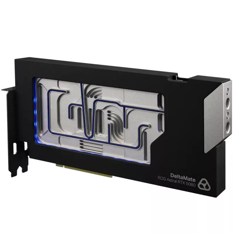 Thermal Grizzly DeltaMate 5080 Astral GPU Water Block, ARGB, su Backplate - Acrylic, Black