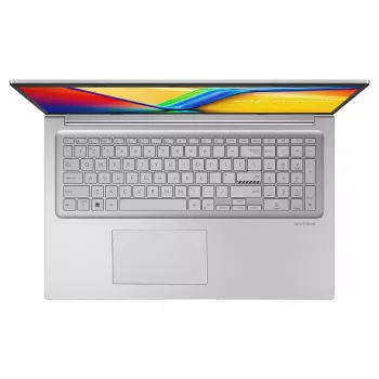 ASUS Vivobook 17 X1704VA-AU866 nešiojamasis kompiuteris, 17,3 colio, Intel Core i7-1355U, 8GB DDR4, 512GB SSD, be OS, QWERTZ (DE) klaviatūra, Cool Silver
