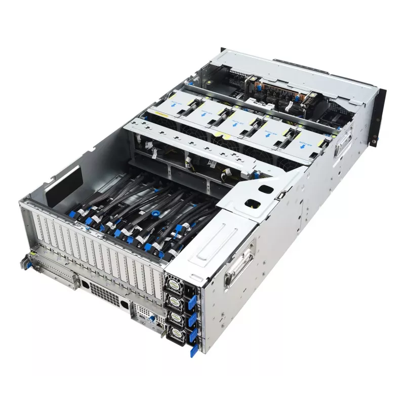 ASUS ESC8000A-E13 SKU2 3200W Server, 8U Rackmount, Dual AMD EPYC 9004, 8x NVIDIA HGX H100