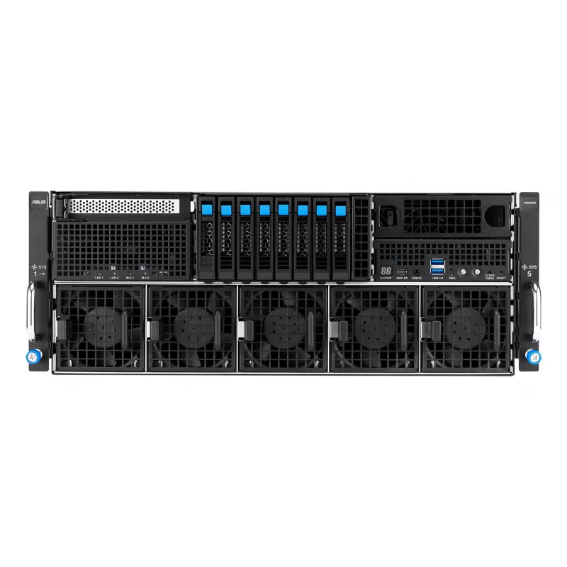ASUS ESC8000A-E13 SKU2 3200W Server, 8U Rackmount, Dual AMD EPYC 9004, 8x NVIDIA HGX H100