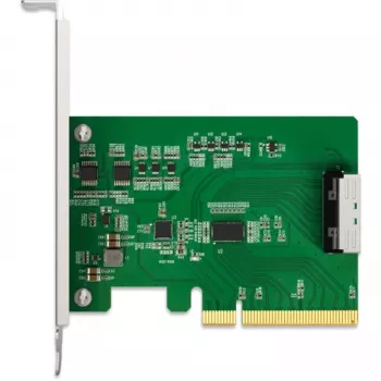 ICY DOCK EXLink MB409A5 MCIO 8i (SFF-TA-1016) adapteris į PCIe 5.0 x8 su redriver