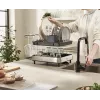 Joseph Joseph Excel Stainless Steel 2-Tier Expandable Dish Rack - Pilka