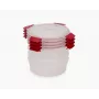 Joseph Joseph Nest Lock 4-Piece Red 1L Round Food Container Set
