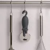 OTOTO Kitty Cut Pizza Cutter – juodai baltas katės dizaino pjaustytuvas picai