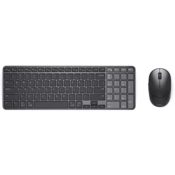 Dell Pro 7 Įkraunamas Kompaktiškas Klaviatūros ir Pelės Rinkinys - KM746 - Juoda - Vokiškas Išdėstymas