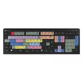 Logickeyboard LKB-EDIUS-A2PC-DE Pilno dydžio (100%) USB žirklinio mechanizmo klaviatūra QWERTZ juoda