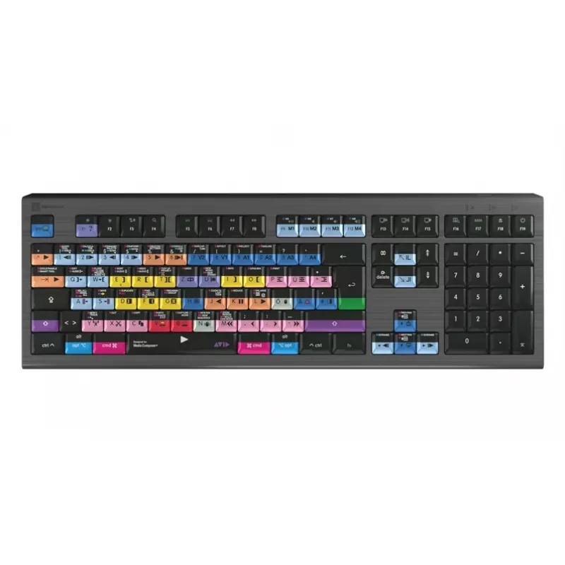 Logickeyboard Avid Media Composer Astra 2 Pro DE Mac redagavimo klaviatūra (vokiškas išdėstymas, apšvietimas, USB)