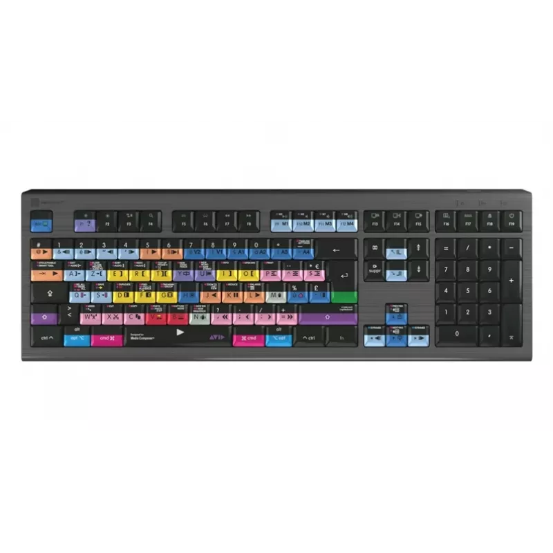 Logickeyboard Avid Media Composer Astra 2 Pro FR Mac Editing Keyboard (French AZERTY, Backlit, Wired)