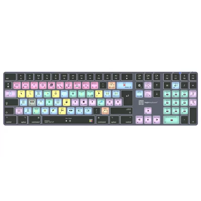 LogicKeyboard Apple Final Cut Pro X Titan French AZERTY Keyboard (Mac)