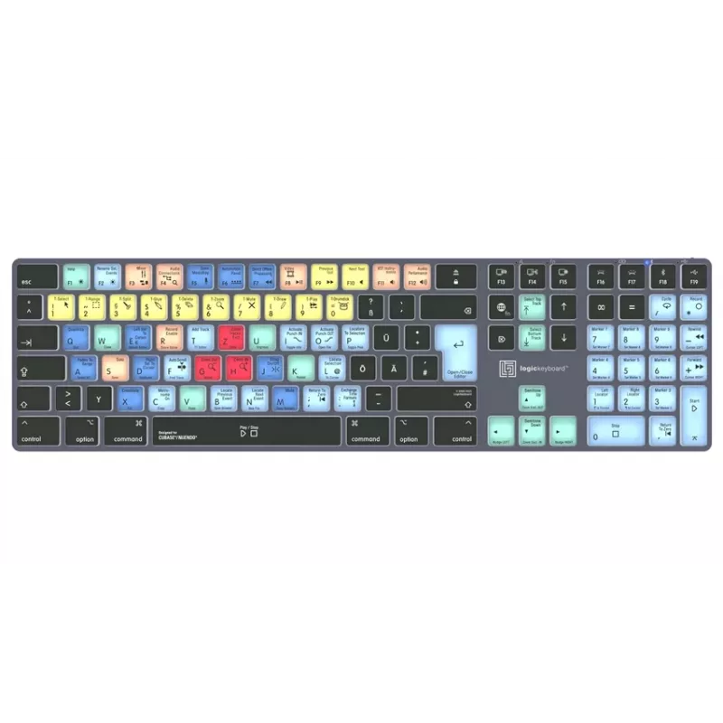Logickeyboard Steinberg Cubase/Nuendo Titan DE Mac (LKB-CBASE-TM-DE)