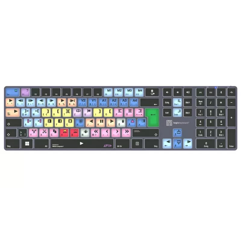 Logickeyboard Avid Media Composer Titan DE PC klaviatūra (LKB-MCOM4-TPC-DE)