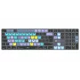 Logickeyboard DaVinci Resolve Classic Titan DE (Mac) – Vokiška išdėstymo, laidinė USB, apšviesta redagavimo klaviatūra