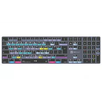 LogicKeyboard DaVinci Resolve 18 Titan SP (Mac) – Specializuota redagavimo klaviatūra su apšvietimu ir USB jungtimi