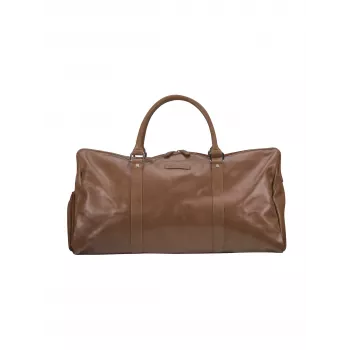 dbramante1928 Kalundborg Sport Weekender Bag - Leather Travel Bag 15 (Tan)