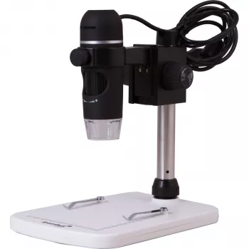 Levenhuk DTX 90 skaitmeninis mikroskopas – juodas – 10x–300x – 3 colių LCD – 2MP – LED – USB