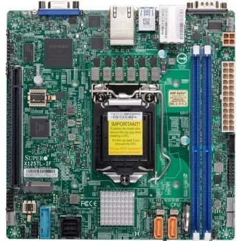 Pagrindinė plokštė Supermicro MBD-X12STL-IF – Mini-ITX, LGA1200, Intel C252, DDR4, Dual Gigabit LAN, IPMI