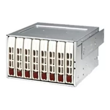 Supermicro CSE-M28E1 Mobile Rack (Beige) - 2-Bay 2,5 inch SAS/SATA HDD/SSD Enclosure with Fan for 5,25 inch Bay