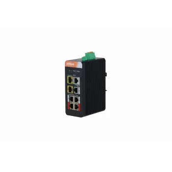 DAHUA DH-PFS4207-4GT-DP 7 prievadų valdomas pramoninis Gigabit jungiklis su 4 PoE prievadais